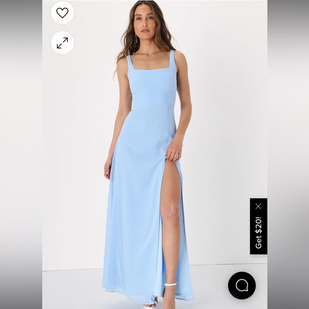Lulus light blue/powder blue dress